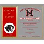 8" x 10" Premium Foil Certificates - Silver Paper, Gold Foil 