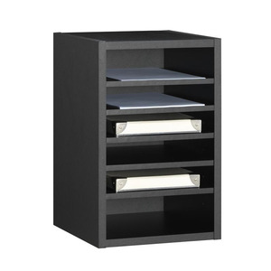 PL122- VERTICAL HUTCH ORGANIZER - Black