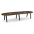 12' Signature Racetrack Conference Table with Metal VA Legs - Modern Walnut Top, Black Base