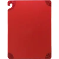San Jamar CBG182412RD Cutting Board 18"x24" Red