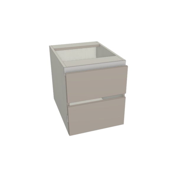 Capri Gola Vanity 2 Drawer Base Floating 18" x 25.5" x 21"