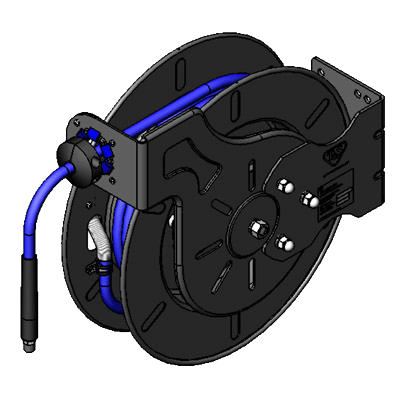 T&S Brass B-7242-10 Hose Reel System Open