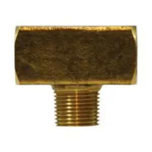 Branch Tee, 1/4-in FIP x 1/4-in FIP x 1/4-in MIP, Brass