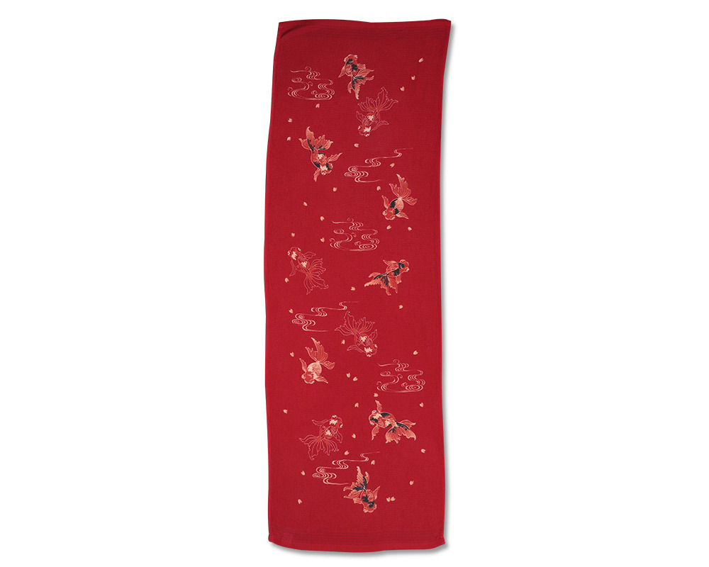 Tea Towel - Goldfish Red