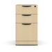 PL166 BOX/BOX/FILE PEDESTAL- MAPLE