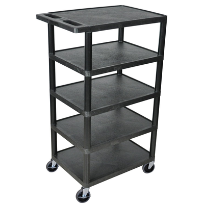 Luxor BC50-B Extra-Tall Shelf Cart