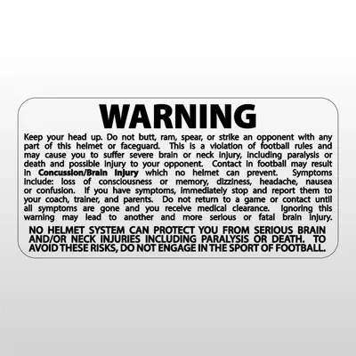 3" X 1-1/2" Warning Label Decals