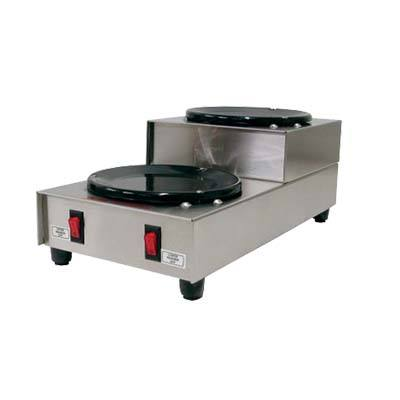 Grindmaster-Cecilware BW-2SU Manual Controls (2) Black Warmers Step-Up GRINDMASTER Coffee Warmer