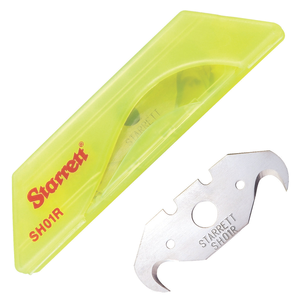 STARRETT KSH01R Utility Knife Hook Blade Dispenser, 10 Blades