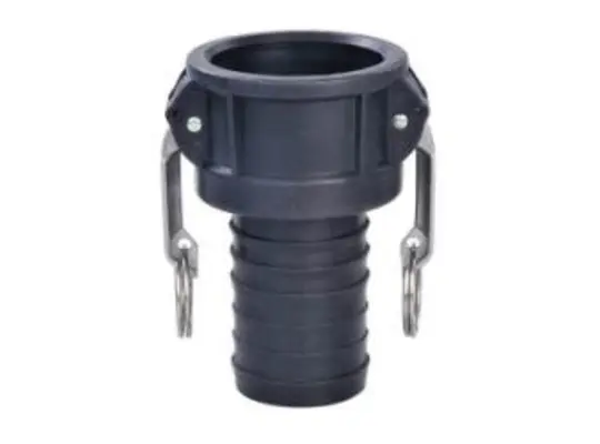 Cam and Groove Coupler, 3/4 in Type C x 3/4 in Hose Barbed, Polypropylene