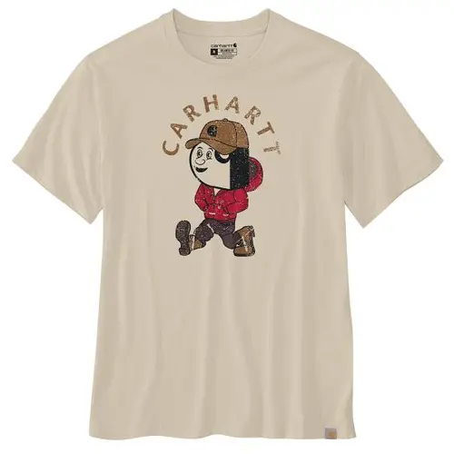 CARHARTT 107051 - Relaxed Fit Lightweight Short-Sleeve Active Jac Graphic T-Shirt - Oat Milk