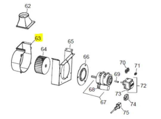 Veloci Heater Replacement Scroll - Flame 115