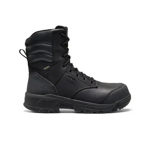 KEEN 1032281 - Men's CSA Evanston+ 8" Waterproof Boot (Carbon Toe) - Black