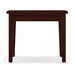 PL220 24X24 END TABLE- MAHOGANY