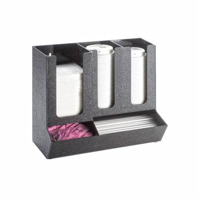 Cal-Mil 1013 13-1/2"W x 7-1/4"D x 11-1/2"H Classic Cup/Lid Organizer