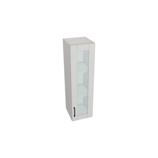 Hampton Pure White Box Glass Door Wall Kit - 12" x 42" x 12" - Finished Interior