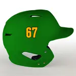 2 Color Custom Font Die Cut Number Decals