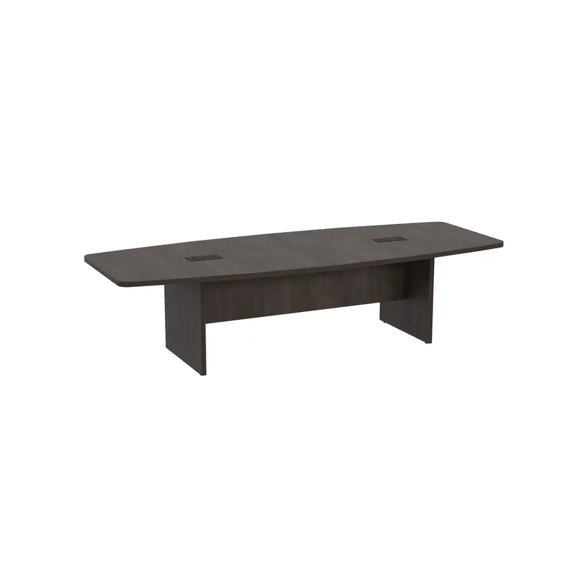 10' BOAT SHAPE CONFERENCE TABLE BRINDLE