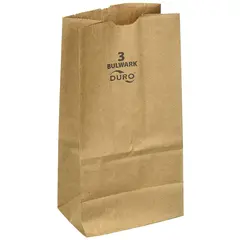 3# HEAVY 52# GROCERY BAG, 4-3/4 X 2-15/16 X 8-9/16 DURO BULWARK, 400/BD 71003