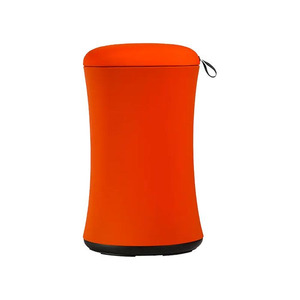 2626 ORANGE STOOL TALL BLK PED-ORGF211