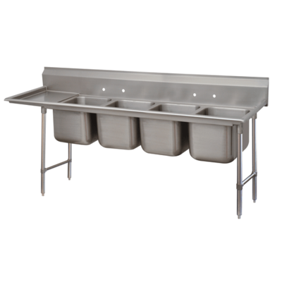 Advance Tabco 94-44-96-24L Regaline Sink 4-Compartment 