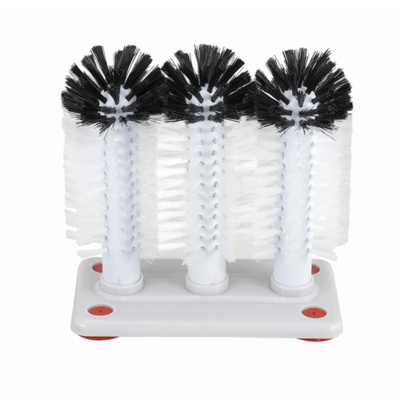 Winco GWB-3 (3) Brushes With Base Glass Washer Brush