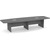 12' Classic Boat Shape Conference Table with Panel Base - Newport Gray