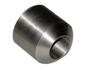 3/4" - 10 X 1.255" TAPPED WELD BOSS PILOTED 1010 - 1018 STEEL PLAIN W/ LIGHT OIL PER PRINT