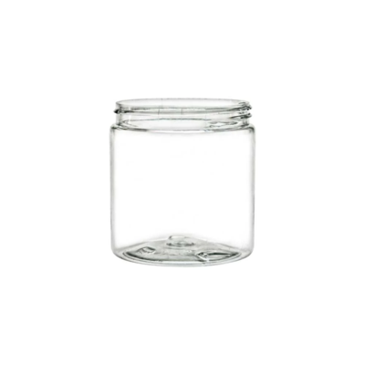 Jar - PET - Round - Straight-Sided - 8 oz - 70/400 Finish - Clear
