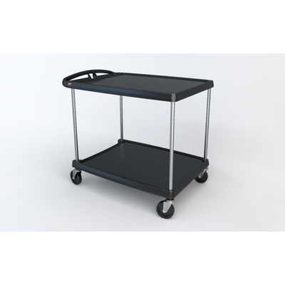 Metro MY2636-25BL Mycart Series Utility Cart 2-Shelves