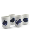 Midnight Blue Cat Cup Set