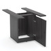 PLCUBED20 20" CUBE BASE W/DOOR- COASTAL GRAY