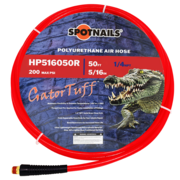 5/16" x 50' Poly Hose w/o Fittings (Red), 1/4" NPT