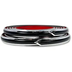 5/8" Black & Chrome
