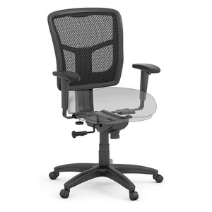 7621 BASIC MESH TASK CHAIR  W/ARMS- BLACK NO SEAT