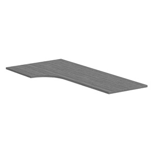 PLT723624L 72" CORNER EXTENSION WORK SURFACE TOP: LEFT- NEWPORT GRAY