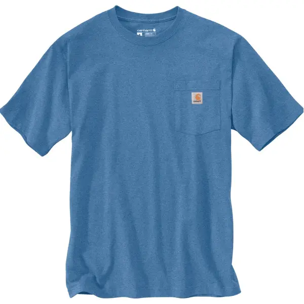 CARHARTT K87 - Workwear Short Sleeve T-Shirt - Deep Workwear Blue