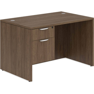 CLASD1015- Classic Desk 48" X 30" with Box/File Pedestal- Modern Walnut