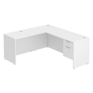 CLALD4042 72"x66" Classic L-Shape Desk - White