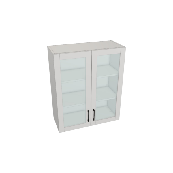 Providence Pure White Box Glass Door Wall Cabinet Kit - 30”x 36” X 13”