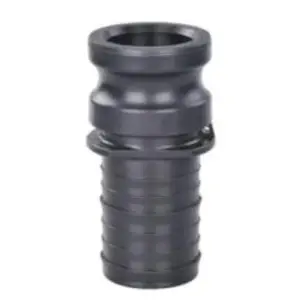 Cam and Groove Adapter, 1/2 in Type E x 1/2 in Hose Shank, Polypropylene