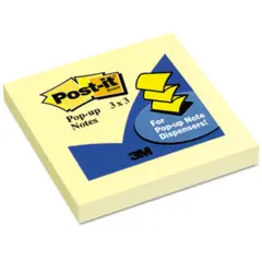 3 X 3 " POST-IT POP-UP NOTES CANARY YELLOW 12/PK MMMR330YW