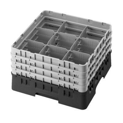 Cambro 9S434119 Camrack Glass Rack with 2 Extenders