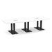 PALBS4237NBLACK - 10 ft. Classic Boat Shape Conference Table with Black Palmer Base