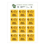 Laundry Bag ID Heat Press Label Sheets