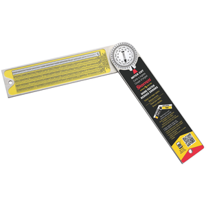 STARRETT CP505A-12 12'' (300mm) Aluminum Combination Protractor