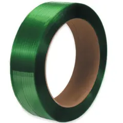 1/2" X 3600 FT. 16 X 3" CORE POLYESTER STRAPPING SMOOTH GREEN PS4220G   2/CS