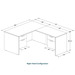 CLALD2035- Classic L-Shape Desk 60" W x 30" D with 42" Return and 2 Box/File Pedestals- Cherry