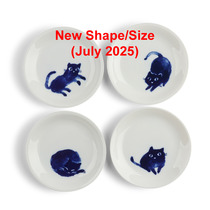 Midnight Blue Cat Plate Set
