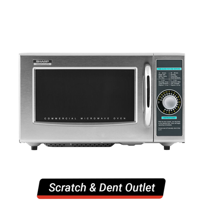 Sharp R-21LCFS 1000W Medium Duty Microwave